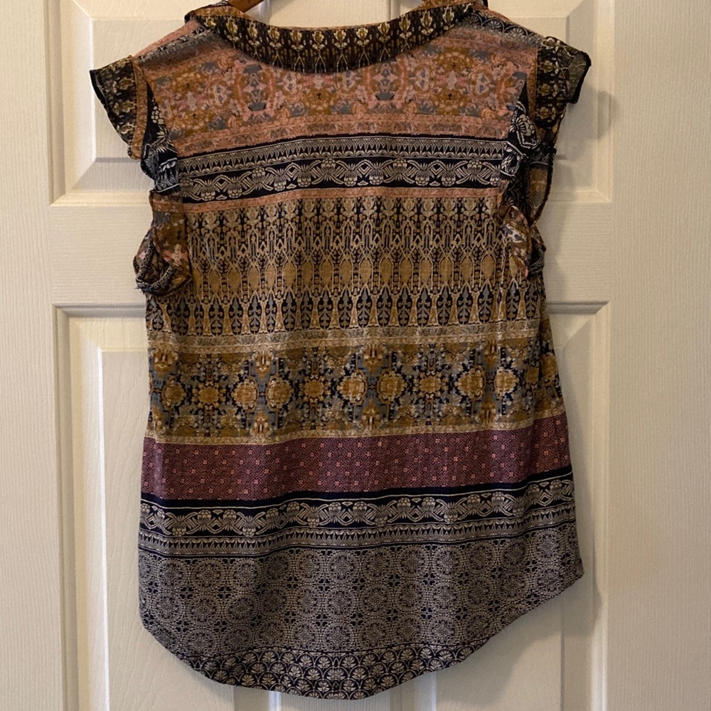 Lucky Brand Boho Patterned Blouse - Picture 4 of 4